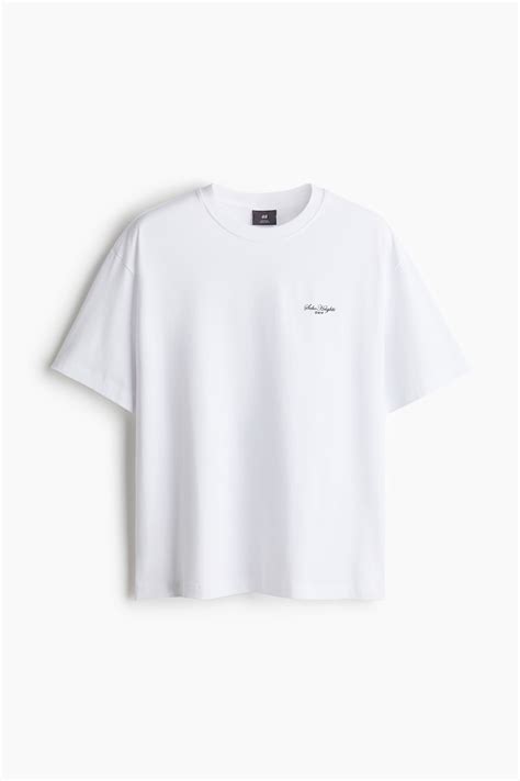 Camiseta con motivo estampado Loose Fit - Blanco/Soho Heights - HOMBRE