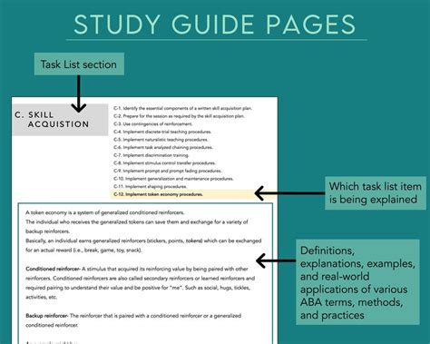 Rbt Exam Study Guide Registered Behavior Technician Etsy