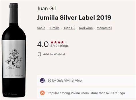 Juan Gil 2019 Monastrell Silver Label