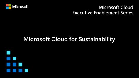 Microsoft Cloud For Sustainability YouTube