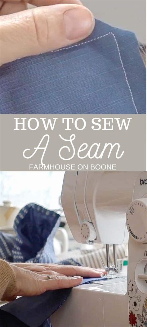 How to Sew a Seam - Farmhouse on Boone