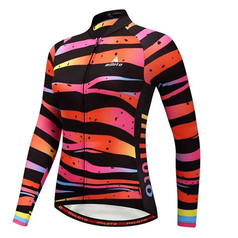 Miloto Long Sleeve Cycling Jersey Women Mtb Racing Sport Cycling