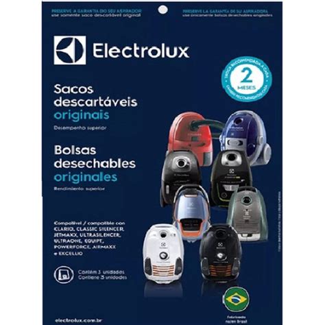 Kit Com 3 Sacos De Aspirador Electrolux Clario | Submarino