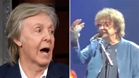 Paul Mccartney Reacts To Jeff Lynne Cancelling Concert 15 Minutes Before Start After Medical