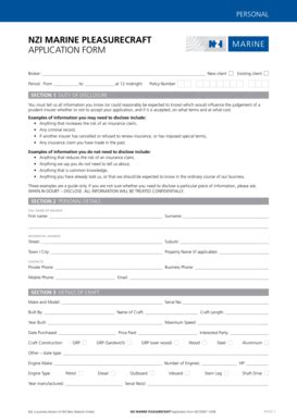 Fillable Online Nccdn Nzi Marine Pleasurecraft Application Form