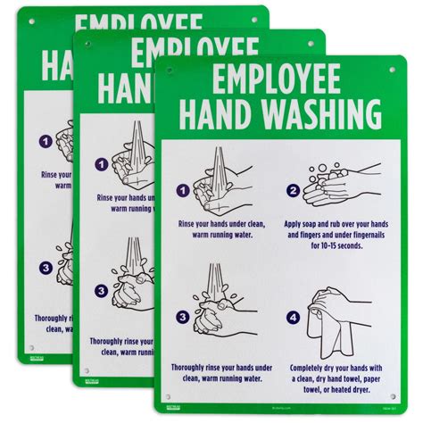 Printable Hand Washing Signs For Employees