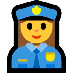 Woman Police Officer Emoji