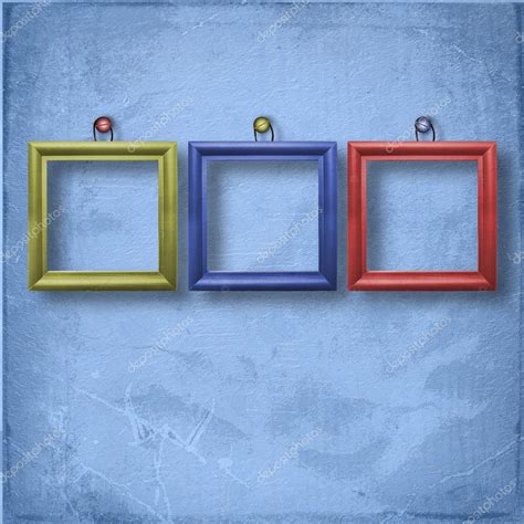 Three wooden frameworks for portraiture — Stock Photo © Loraliu #1213248