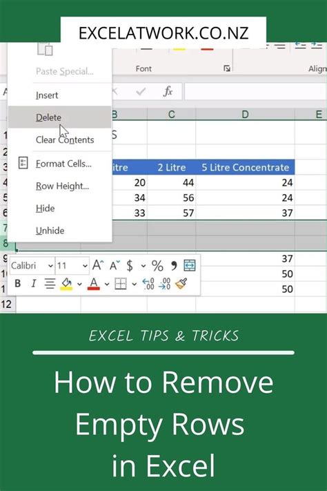 How To Remove Empty Rows In Excel Excel Tips And Tricks For Beginners Artofit