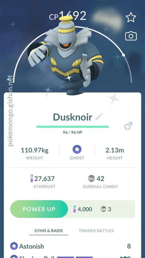 Shiny Dusknoir - Pokemon Go