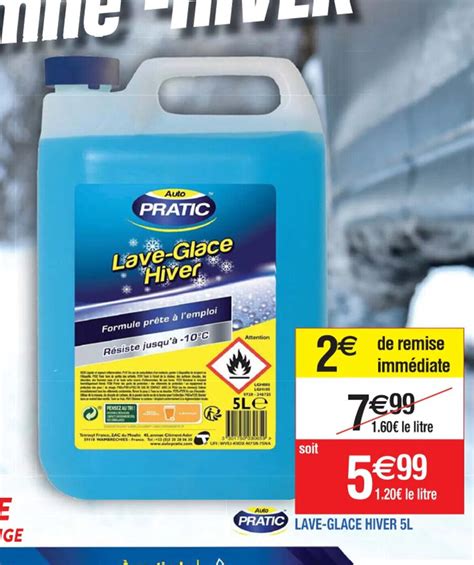 Promo Pratic Lave Glace Hiver L Chez Cora