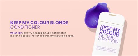 Amazon Eleven Australia Keep My Colour Blonde Conditioner Purple Conditioner For Blonde
