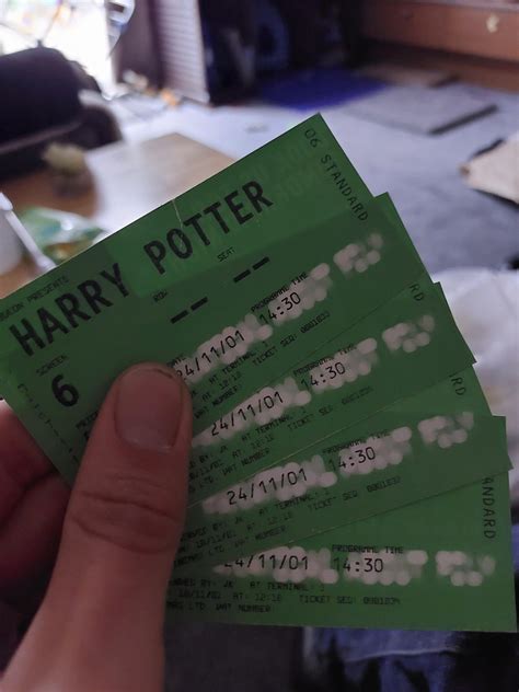 Just found my Harry Potter 1 tickets from 20+yrs ago! : r/nostalgia