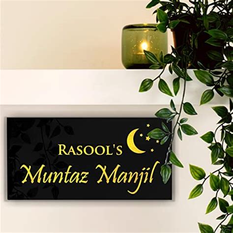 Buy ZOCI VOCI Moon Stars LED Name Plate Weatherproof Acrylic Body