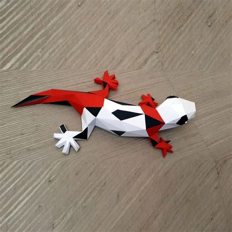 Lizard Papercraft Sculpture Printable 3D Puzzle Papercraft - Etsy ...