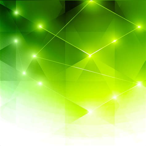 Abstract Colorful Green Shiny Polygonal Background Vector Art At