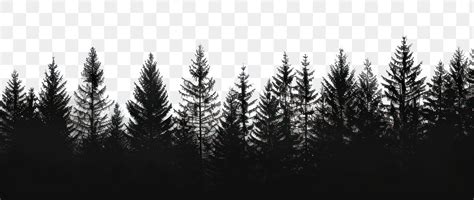 PNG Silhouetted forest trees skyline | Premium PNG - rawpixel