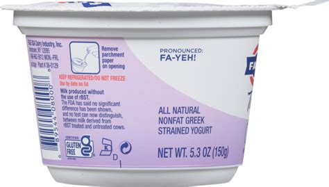 Fage Total Yogurt Greek Nonfat Strained Planogram Left