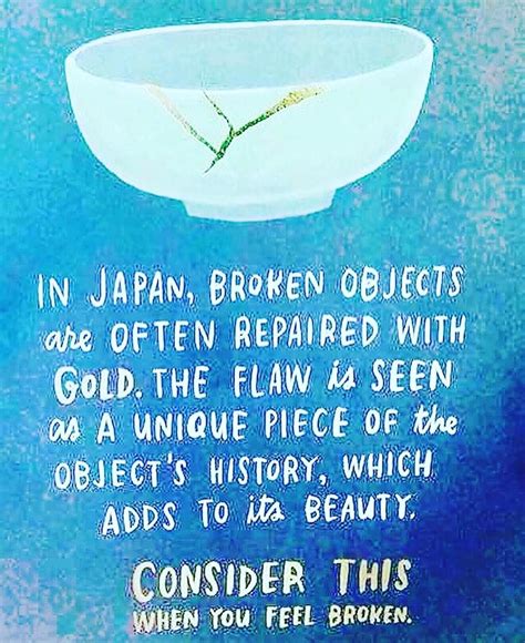 In Japan Broken Objects Are Often Repaired With Gold The Flaw Is Seen