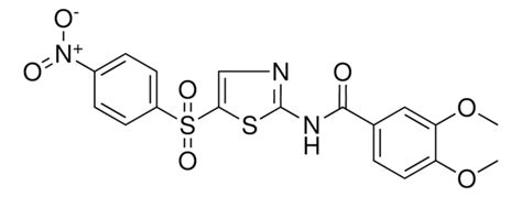 3 4 DIMETHOXY N 5 4 NITROPHENYL SULFONYL 1 3 THIAZOL 2 YL BENZAMIDE