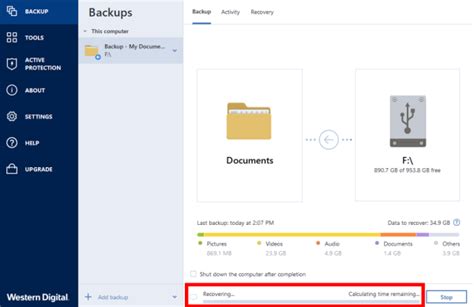 How To Restore An Image Backup With Acronis True Image For Western Digital