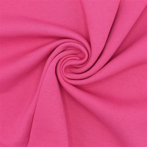 Tissu Sweat épais Molletonné Fuchsia