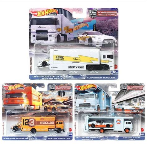 Hot Wheels Premium 2023 Team Transport LBWK R35 Liberty Walk LB Silhouette GT Nissan 35GT RR Ver