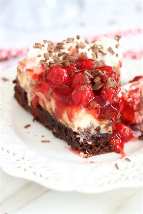 Black Forest Brownie Cheesecake