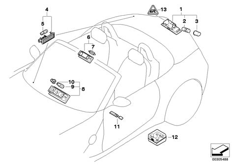 BMW Z4 Interior light. 5W TRÜB - 63316972605 - Genuine BMW Part