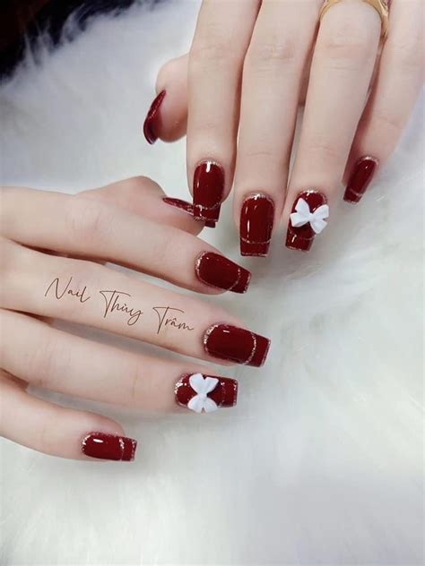 Burgundy Maroon Nail Designs Ideas M Ng Tay M Ng Ch N Ng N Tay