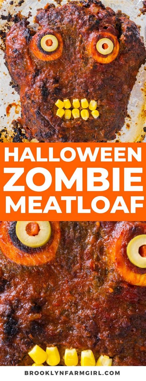 Halloween Meatloaf Is A Fun Halloween Dinner Recipe That Is Both Spooky