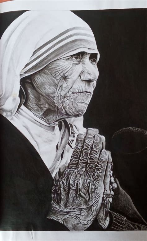 Mother Teresa drawing | Mother teresa art, Sketches, Mother teresa