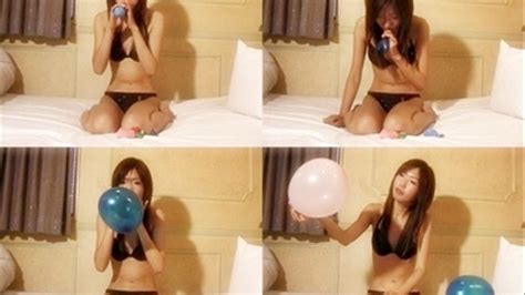 Bikini Clad Gal Blow Up Balloons YUD Part High Resolution Japanese Looners And