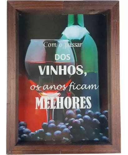 Quadro Porta Rolhas Em Madeira Decorativa Vinhos Nostalgia MercadoLivre