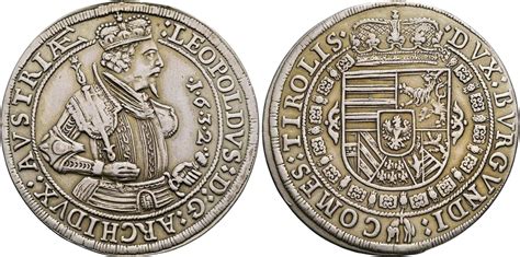 Österreich Habsburg Tirol Taler 1632 Hall Erzherzog Leopold V 1619