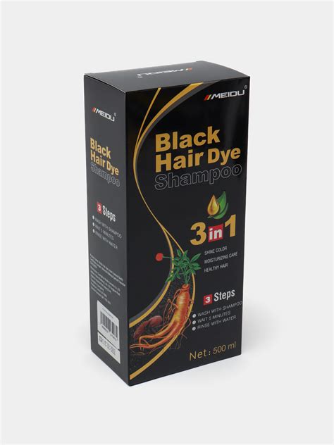 Шампунь-краска MEIDU Black Hair Dye для мужчин и женщин, 500 мл купить ...