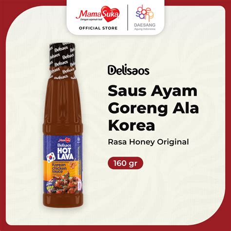 Mamasuka Vantelos Hot Lava Korean Style Fried Chicken Sauce Honey Original Gr Shopee