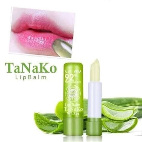 Jual Aloevera Lipstick Tanako Moisturizing Lip Tint Balm Pure 99 Shopee Indonesia