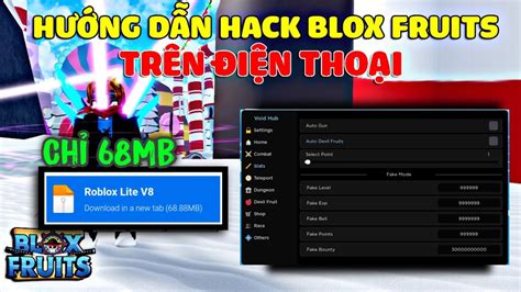 Hack Blox Fruit FLUXUS V20 Mới Nhất trên ĐIỆN THOẠI MENU Cực Xịn Auto