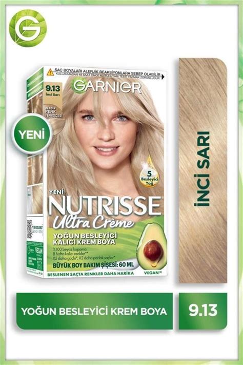 GARNIER Nutrısse Ultra Creme Yoğun Besleyici Kalıcı Krem Boya 9 13 İnci