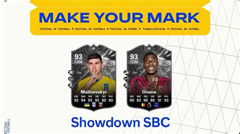 EA FC 24 SBC Malinovskyi VS Onana Showdown Euro 2024 Soluzioni