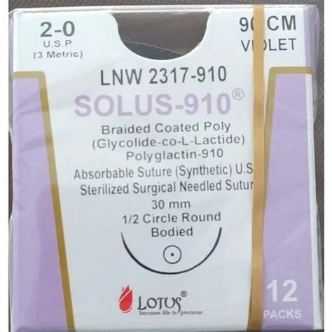 Curved Straight Lotus LNW 2317 910 Sterilized Surgical Needled Suture