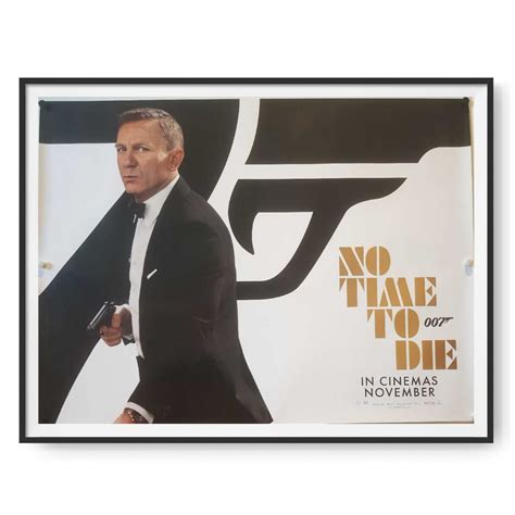 James Bond: No Time to Die (2020) UK Quad poster - Cinema Poster Gallery