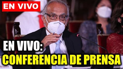 EN VIVO Premier Aníbal Torres brinda conferencia de prensa Hoy 02 03