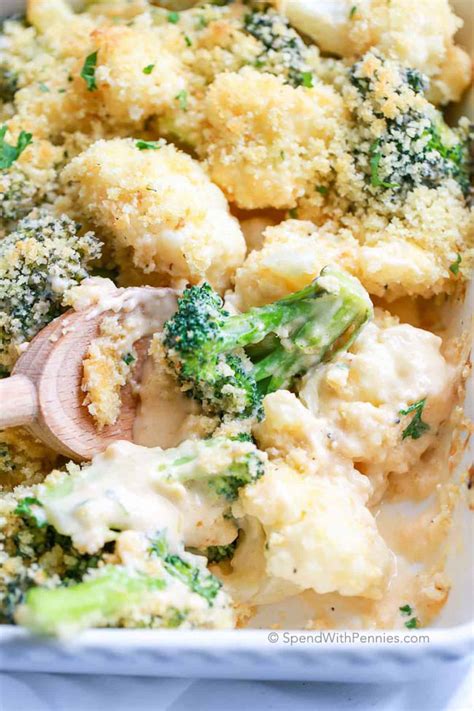 Cooked Broccoli And Cauliflower