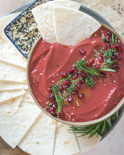 Rote Beete Hummus Einfach Zuckerfrei Rezept Lebensmittel Essen