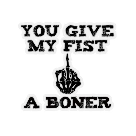 My Fist Funny Mature Middle Finger Kiss Cut Stickers Decal Etsy