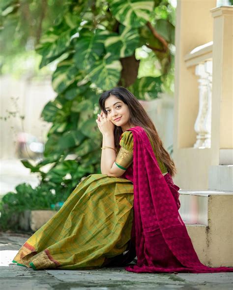 Athmika Sumithran Latest New Four Different Color Half Saree Picture