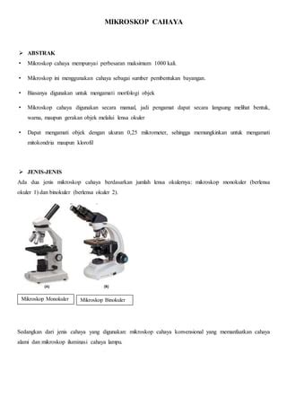 mikroskop cahaya docx