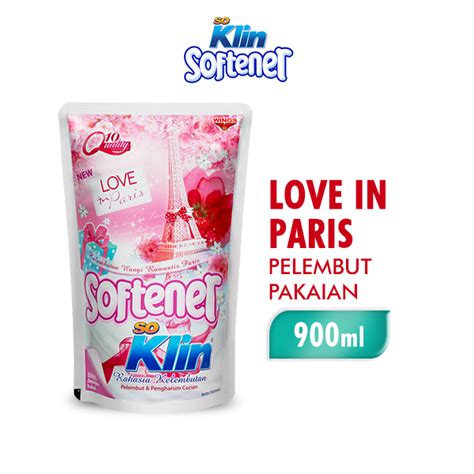 SOKLIN SOFTENER Pelembut Dan Pewangi Pakaian Love In Paris 900ML